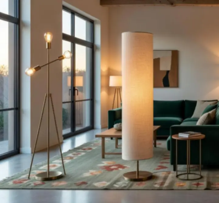 Inspiracje aranżacyjne z lampami podłogowymi w różnych wnętrzach
