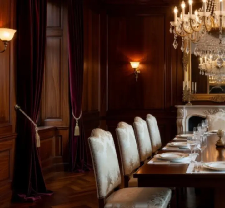 Elegancki żyrandol w klasycznym salonie