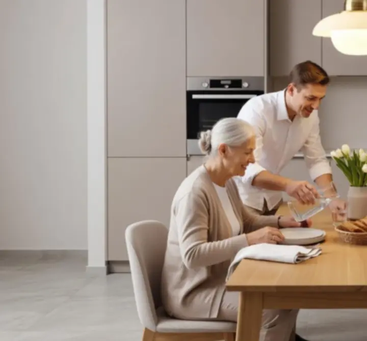 Lampy wiszące nad stołem w kuchni i jadalni