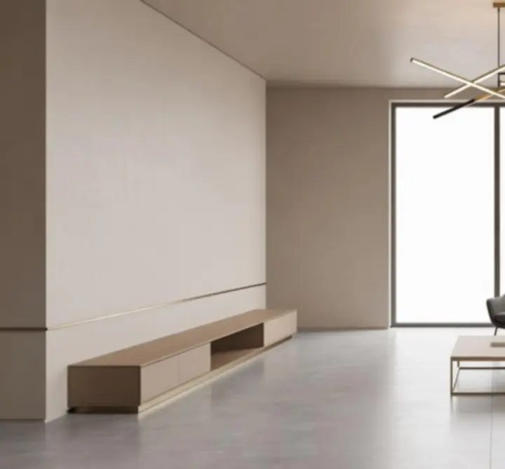 Nowoczesne lampy sufitowe w minimalistycznym salonie